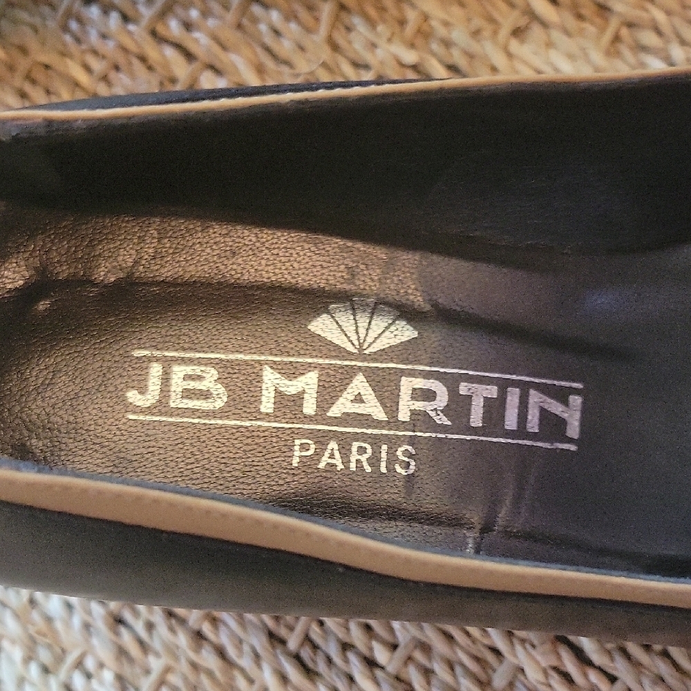 Jb Martin Paris Elegant Black And Tan Leather Blo… - image 7
